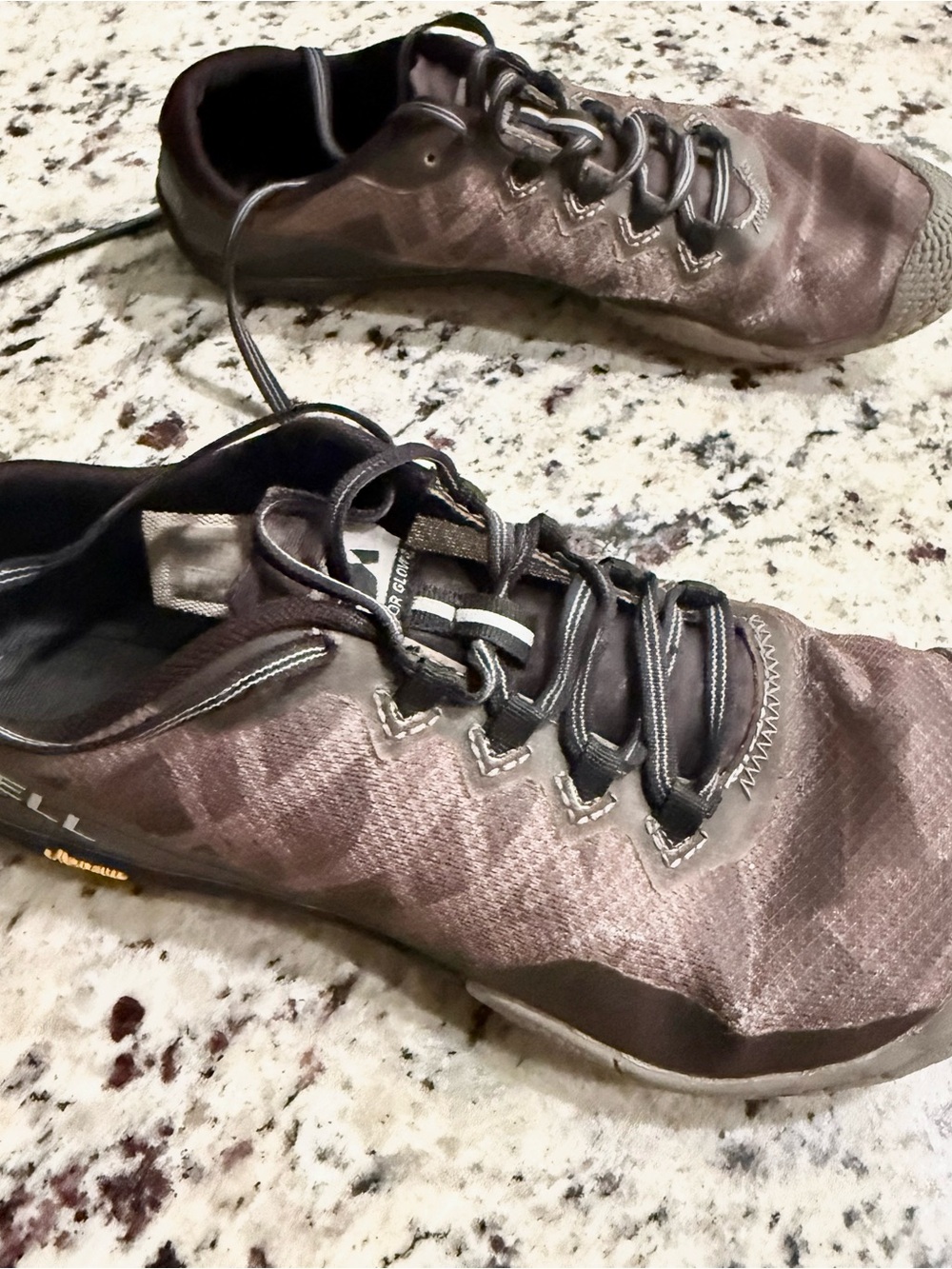Merrell Women’s Vapor Glove 3 Black & Grey Barefoot Shoes Zero Drop